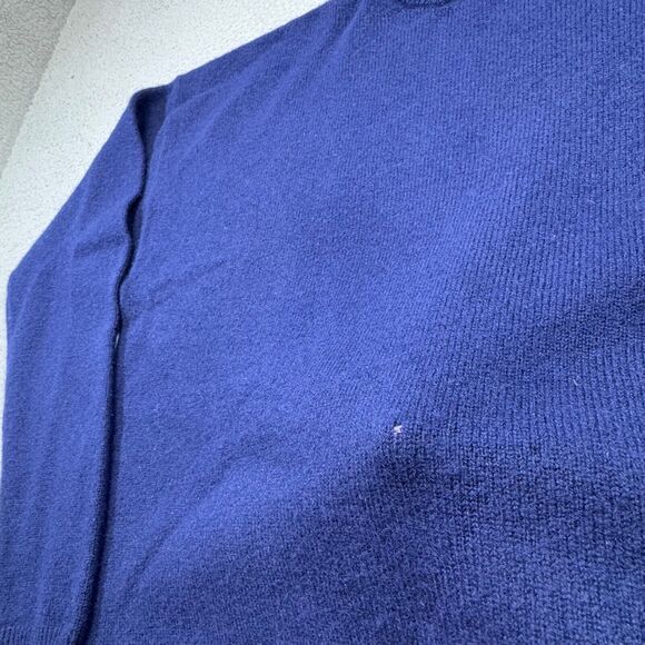 Vintage Abercrombie & Fitch Sweater Men Large Blue  Lambswool Country Crew 90s - Picture 3 of 13